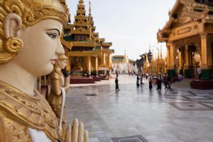 Almost Myanmar people follow their national religion - Buddhism