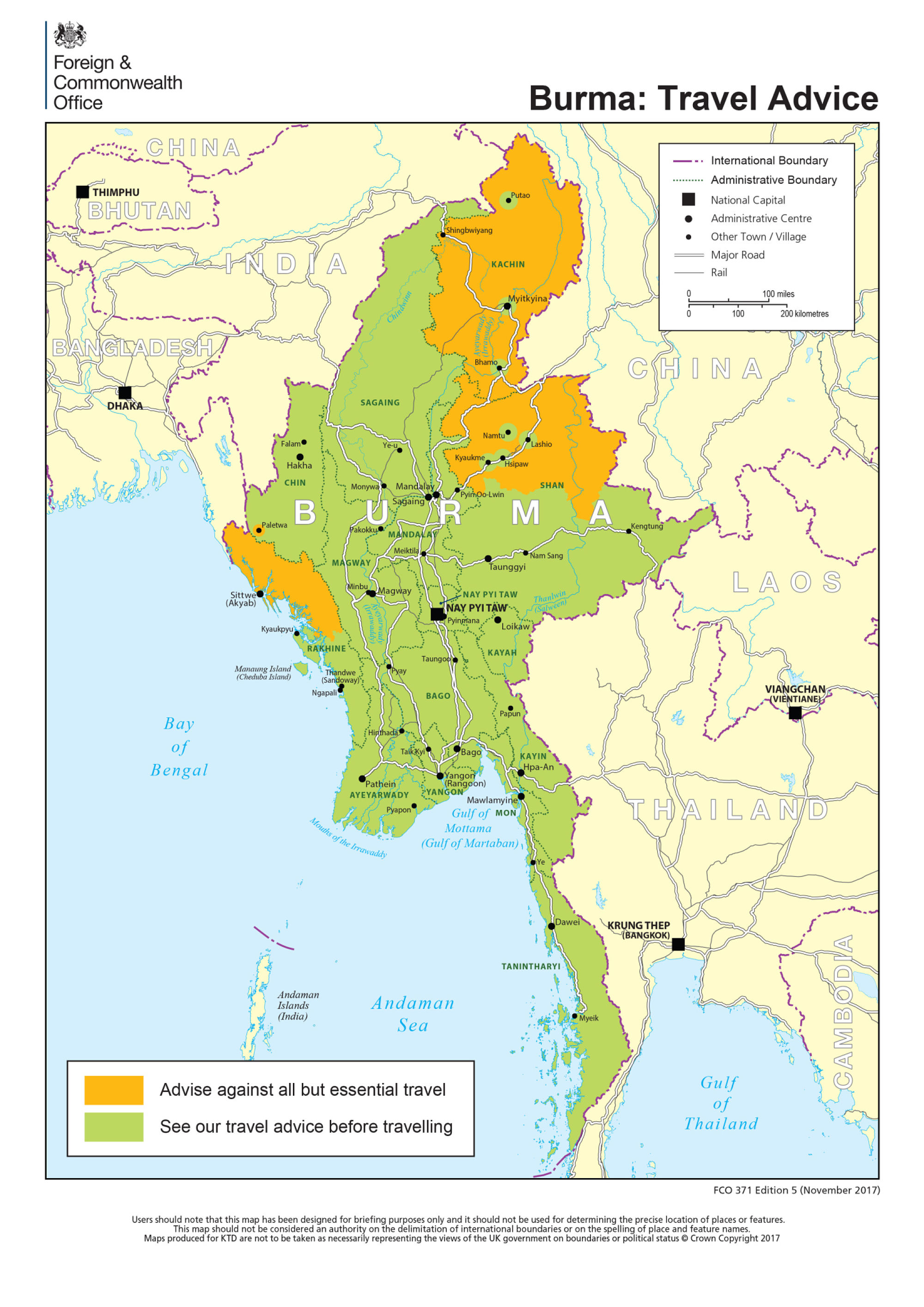 travel restrictions to myanmar