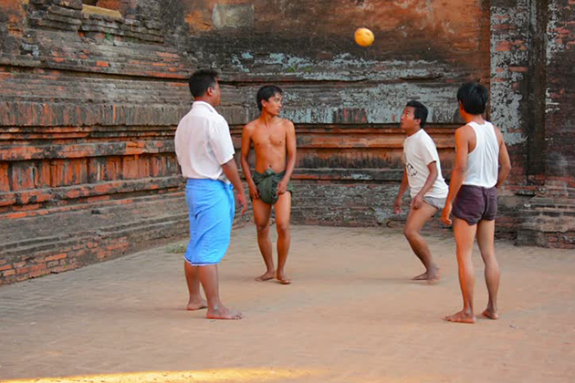 Chinlone the National Sport of Myanmar