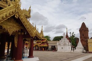 Shwezigon Pagoda in rainy season