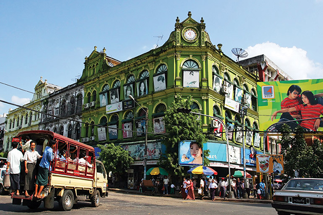 Yangon colonial architecture