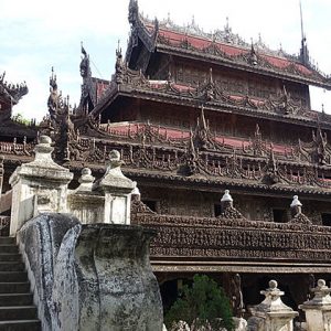 Myanmar 8 day itinerary with a visit to Shwenandaw Monastery in Mandalay