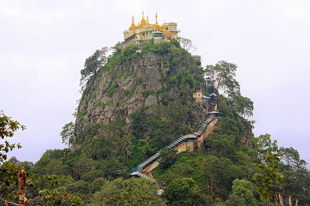 Visit Mt Popa in Myanmar tour 8 days