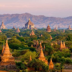 Bagan countless temples and pagodas