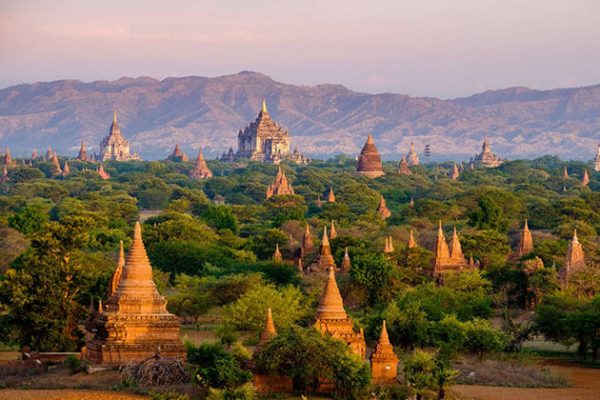 Bagan countless temples and pagodas