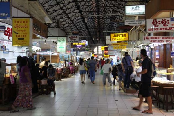 Bogyoke Aung San market in Yangon