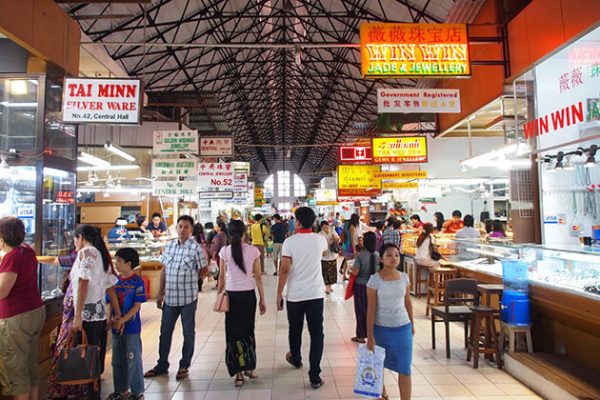 Bogyoke Aungsan Market is the main shopping hub in Yangon