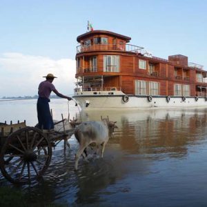 Cruise trip along Irrawaddy River