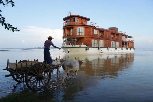 Cruise trip along Irrawaddy River