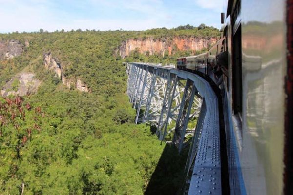 Gokteik Viaduct Train