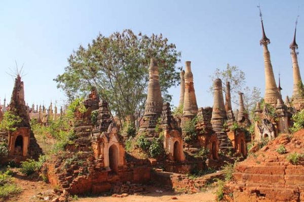 Indein old stupas