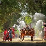 Join in Thingyan Water Festival on a horse carriage