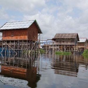 Stilt houses in Inle Lake