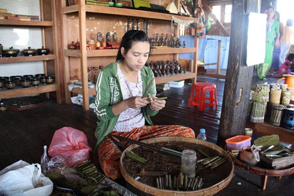 cheroot factory in Nampan village