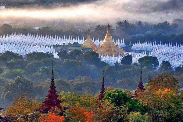 kuthodaw pagoda panoramic view
