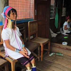 longneck women in Inle Lake