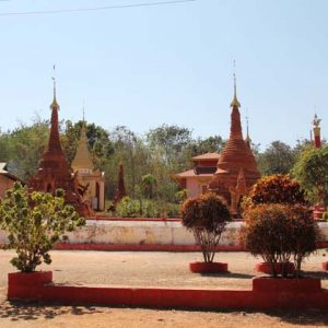 the ancient temple in Indein