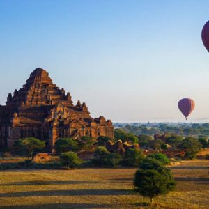 Bagan hot air balloon - Burma culture and beach tour