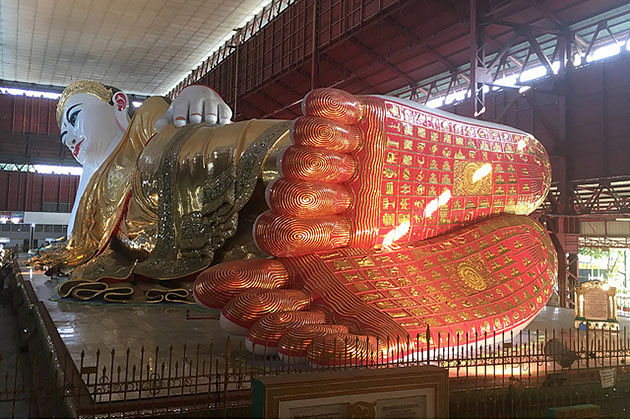 Chauk htat gyi buddha image-one of the largest budha images in Myanmar