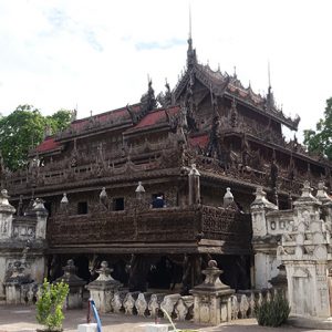 Golden palace monastery in Mandalay