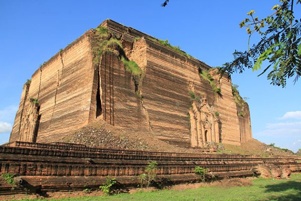 The ruin of the unfinished Mingun Pagoda