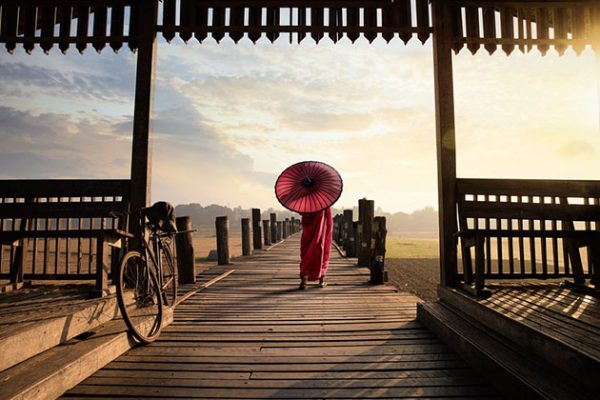 U Bein Bridge, the longest teak bridge in the world