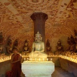 buddha images in Phowindaung cave