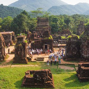 majestic ancient ruins at My Son Sanctuary