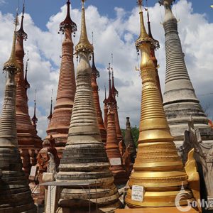 Shwe indein pagoda - highlight of inle lake