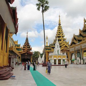 Shwedagon Pagoda - highest revered Buddhist site in Yangon