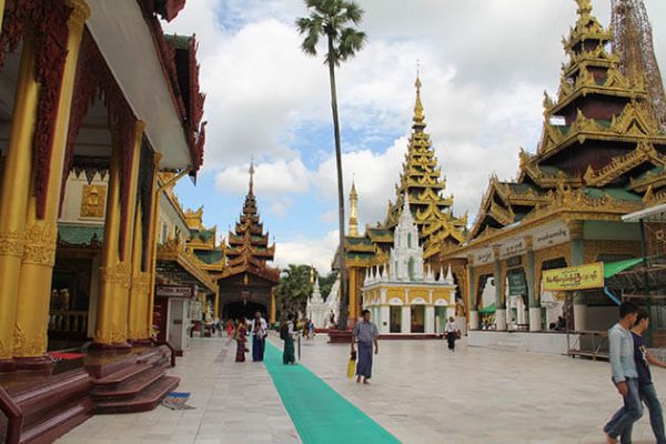 Shwedagon Pagoda - highest revered Buddhist site in Yangon