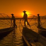 inle lake legrowing fishermen