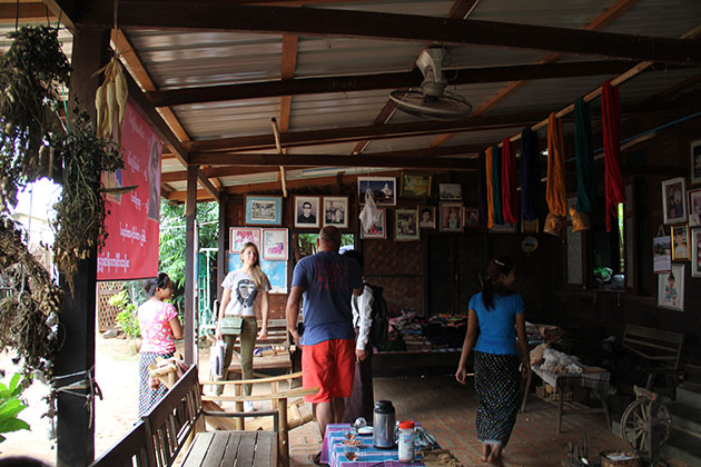 meet the local in the village in Bagan