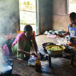 enjoy a traditional meal in a local house in kalaw