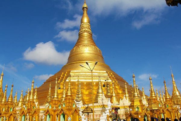 Shwedagon pagoda - home to the sacred Buddha relics