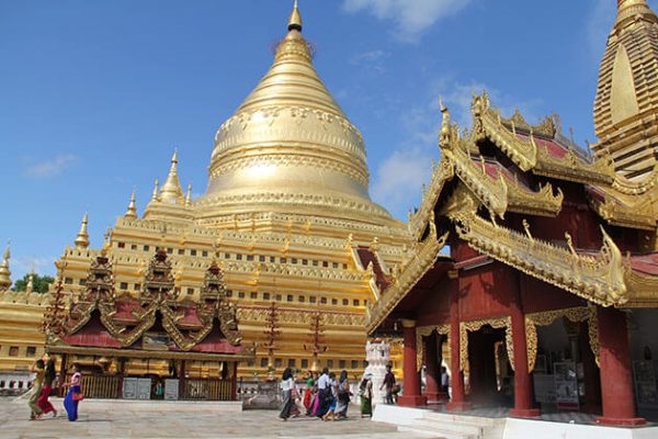 Shwezigon temple is one of the most sacred temple in the country