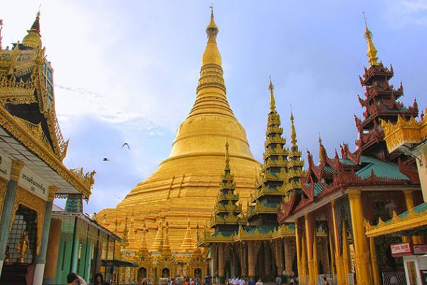 Shwedagon Pagoda is the most famous site in yangon