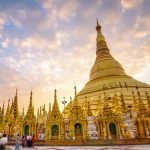 local pilgrims and tourists Shwedagon pagoda