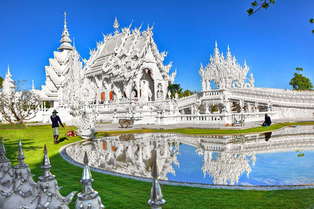 the white temple of Chiang Mai