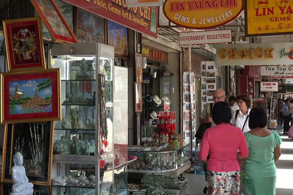 bogyoke aung san market is the shopping center of Yangon