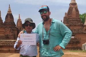 photos of Mr Stefan D Progovac in bagan