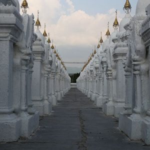 kuthodaw pagoda marble slabs where inscripted with Buddhist philosophy