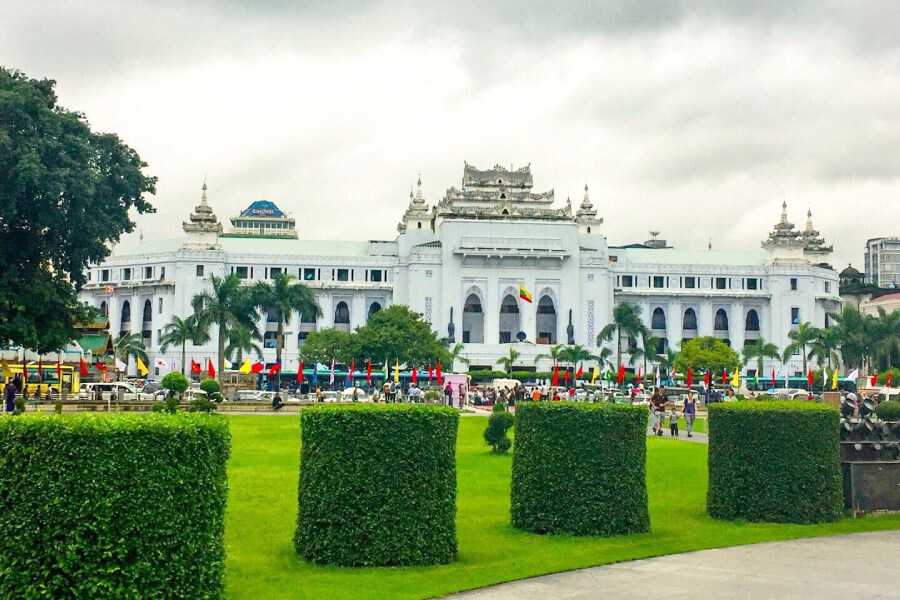 City Hall Gardens - Architectural Marvel of Yangon City Hall