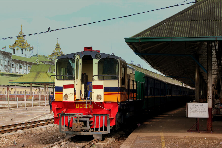 A Glimpse of Local Life in Yangon Circular Train