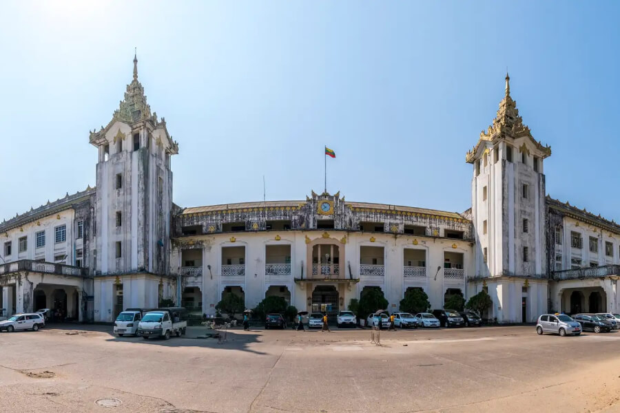 Capture the Moment of Yangon Central Railway Station