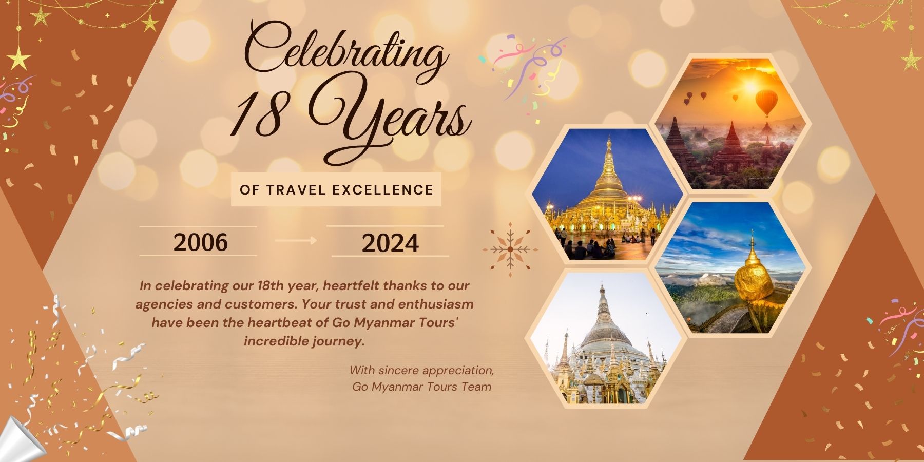 Celebrating 18 years of Go Myanmar Tours