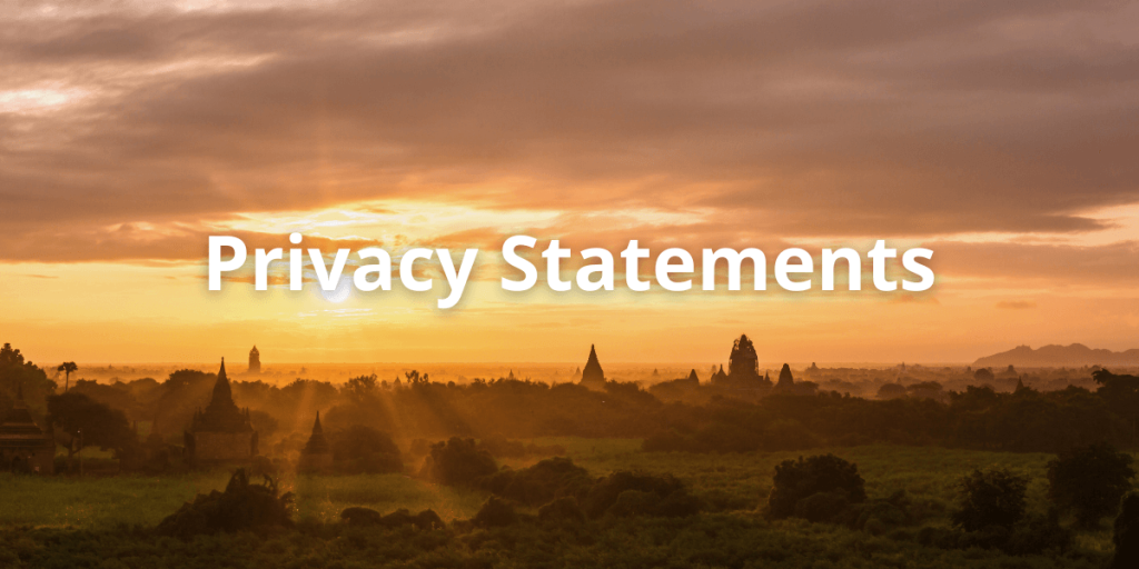 Go Myanmar Tours' Privacy Statements