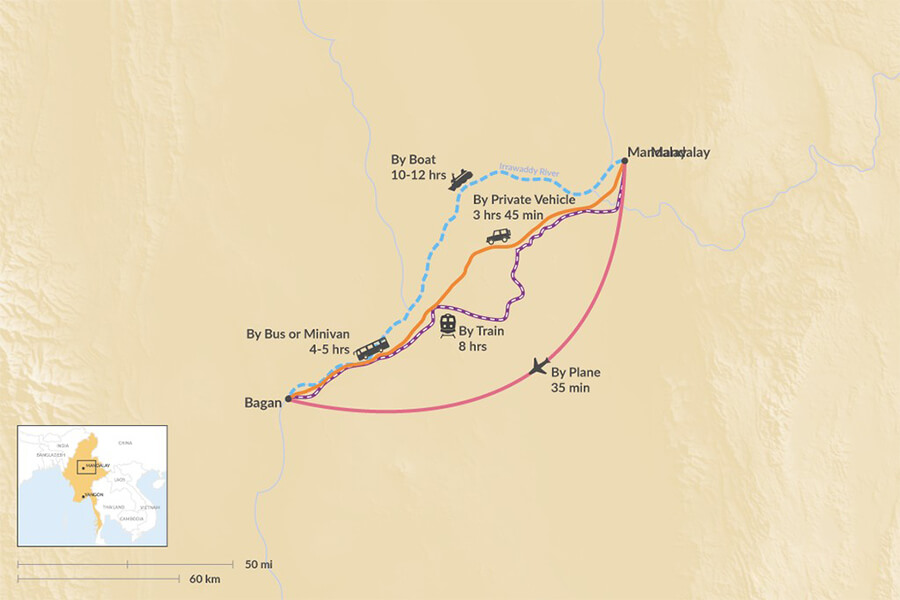 How To Get From Bagan To Mandalay