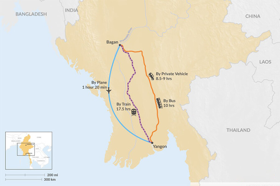 How To Get From Yangon To Bagan