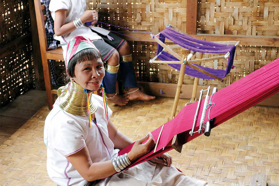 lotus silk weaving in myanmar tours and myanmar holiday packages